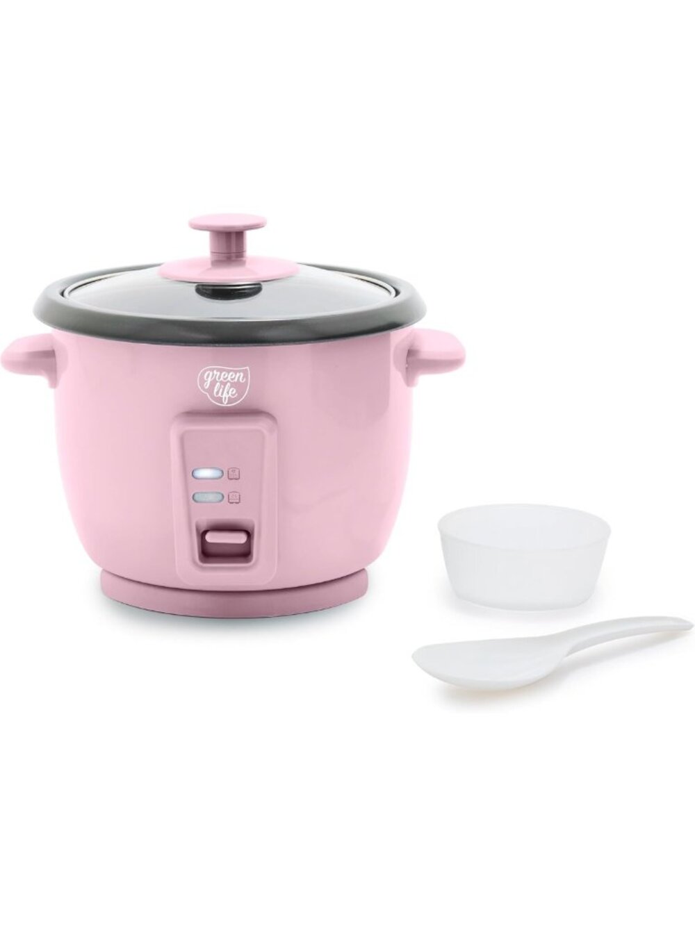 Compact 3-Cup Rice Cooker, 6-Cup Capacity, Easy Clean, Stylish Pink Design